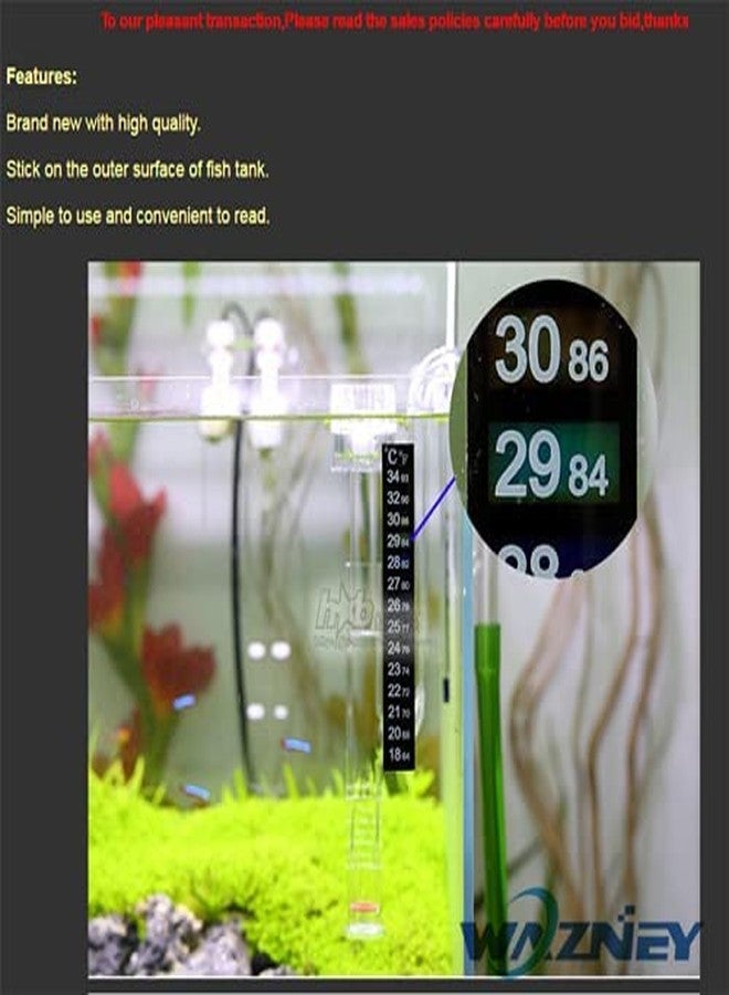 VAYINATO PetzLifeworld Aquarium Fish Tank Sticker Thermometer (Pack of 1) - Image 3